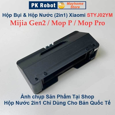 Hộp Bụi & Hộp Nước 2 Trong 1 Cho Robot Xiaomi Mijia Gen 2 STYJ02YM, Mi Robot Vacuum Mop P, Mi Vacuum Mop Pro///