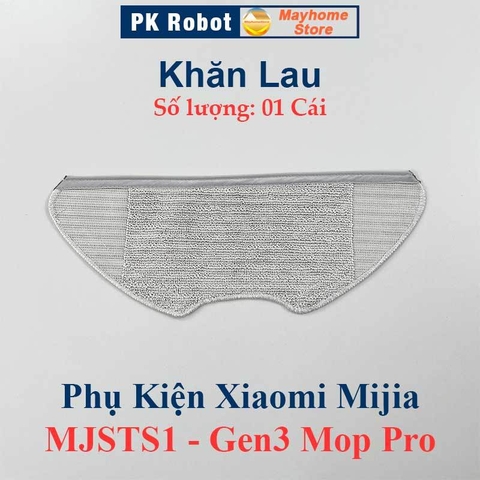 Phụ kiện Robot Xiaomi Mijia MJSTS1 Gen3 Mop Pro, Chổi lăn chính, chổi cạnh, lọc bụi, khăn lau ///