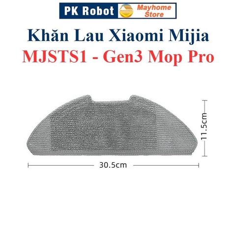 Phụ kiện Robot Xiaomi Mijia MJSTS1 Gen3 Mop Pro, Chổi lăn chính, chổi cạnh, lọc bụi, khăn lau ///