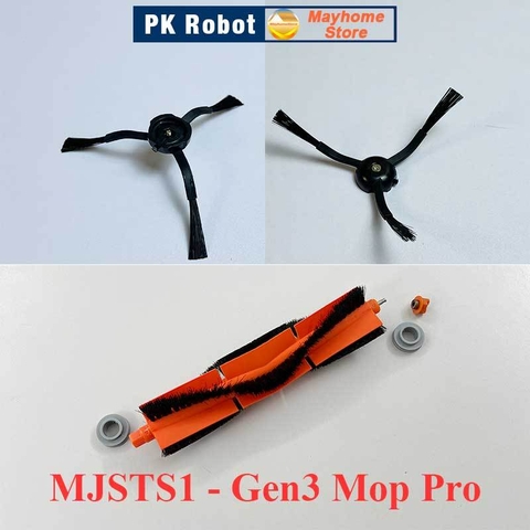 Phụ kiện Robot Xiaomi Mijia MJSTS1 Gen3 Mop Pro, Chổi lăn chính, chổi cạnh, lọc bụi, khăn lau ///
