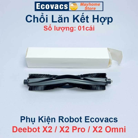 Phụ Kiện Robot Ecovacs Deebot X2 / X2Pro / X2 Omni, Chổi Lăn, Nắp Chặn Chổi Lăn, Đế Gắn Khăn ///
