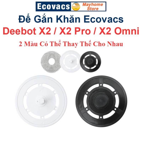 Phụ Kiện Robot Ecovacs Deebot X2 / X2Pro / X2 Omni, Chổi Lăn, Nắp Chặn Chổi Lăn, Đế Gắn Khăn ///