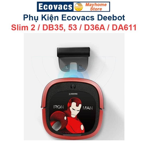 Phụ Kiện Robot Ecovacs Deebot Slim2, DB35, DB53, D36A, DA611, Chổi Cạnh, Bộ lọc, Khăn Lau