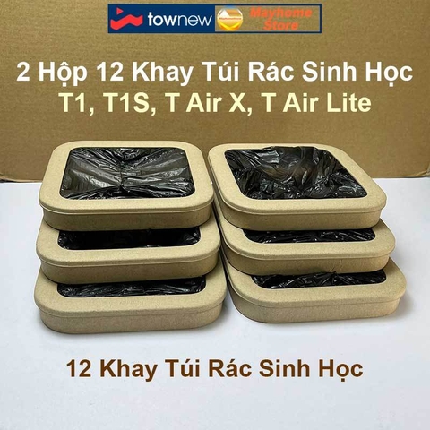 Thùng Rác Tự Động Thông Minh Townew T1S 15.5L - Tự Động Hàn Đóng Gói Túi Rác, Thay Túi Rác Với 2 Màu Đen và Trắng