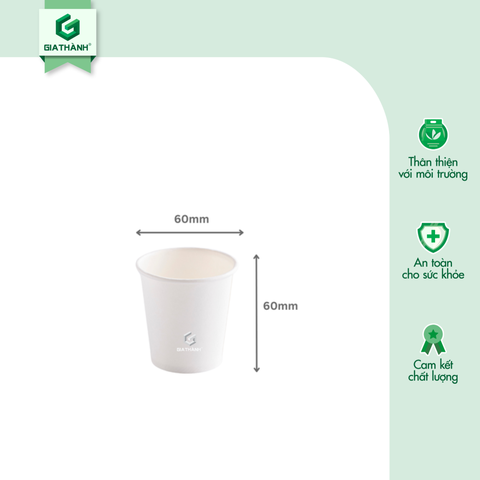 Ly giấy trắng 4oz - 120ml