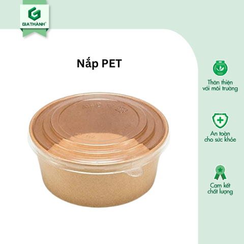 Tô giấy Kraft 26oz (750ml) + Nắp