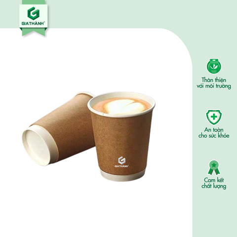 Ly giấy Kraft 9oz - 270ml (Double wall)