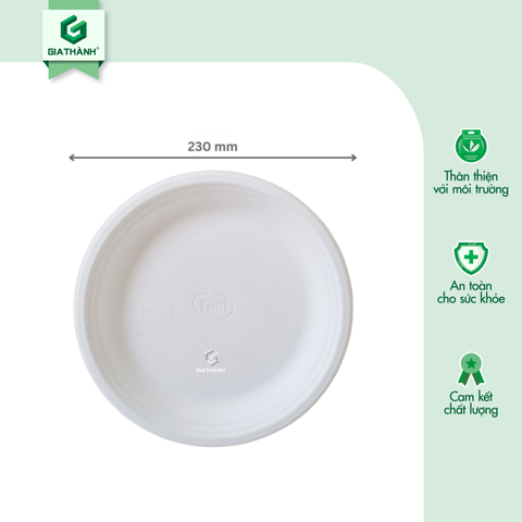 Dĩa giấy Fest Bio 9 inches - Ø23 cm