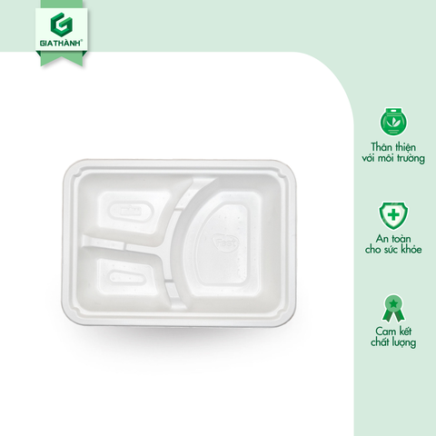 Hộp giấy 3 ngăn Fest Bio 1000ml (Nắp PET)