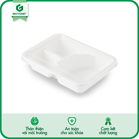 Hộp giấy 3 ngăn Fest Bio 1000ml (Nắp PET)