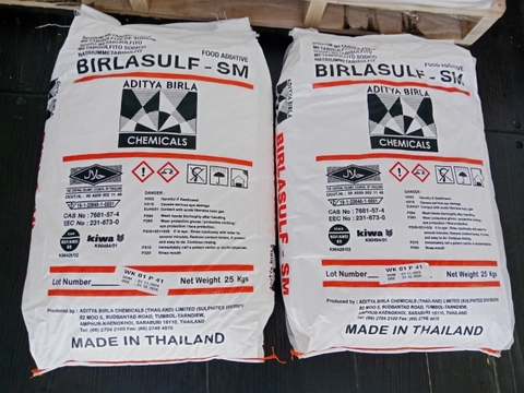 BÁN SODIUM METABISULFITE - NATRI DISULPHIT