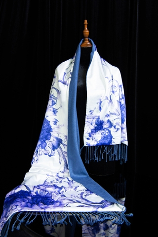 Khăn lụa choàng 2 lớp 2910