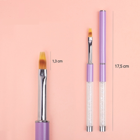 Cọ ombre đầu dẹt cán đá (5/10/30/50 pcs/case)