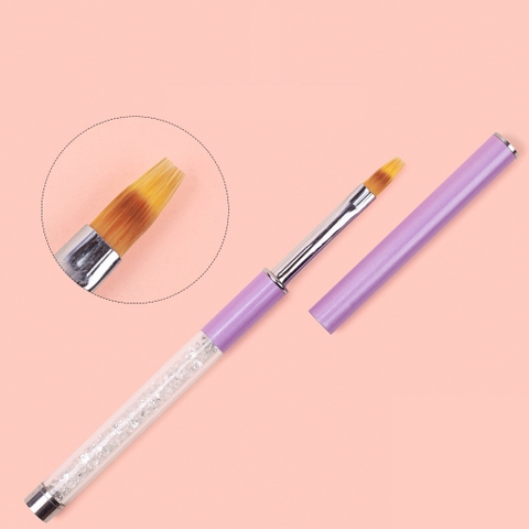 Cọ ombre đầu dẹt cán đá (5/10/30/50 pcs/case)