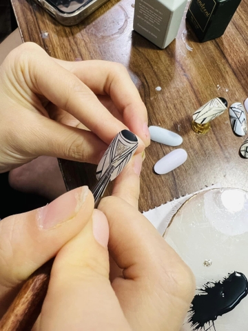 Cọ nét cán gỗ 12mm LCNail (5/10/30/50 pcs/case)