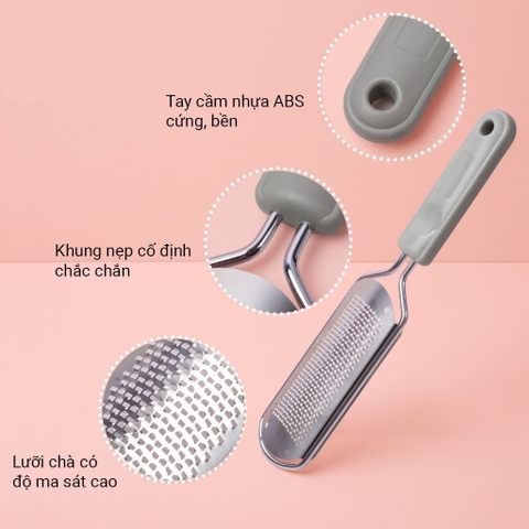 Cây chà gót Inox ráo rời lỗ nhỏ (5/10/30/50 pcs/case)