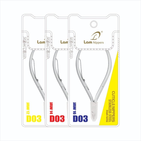 Kềm cắt da thép không gỉ D03 - Kềm Lâm (5/10/30/50 pcs/case)