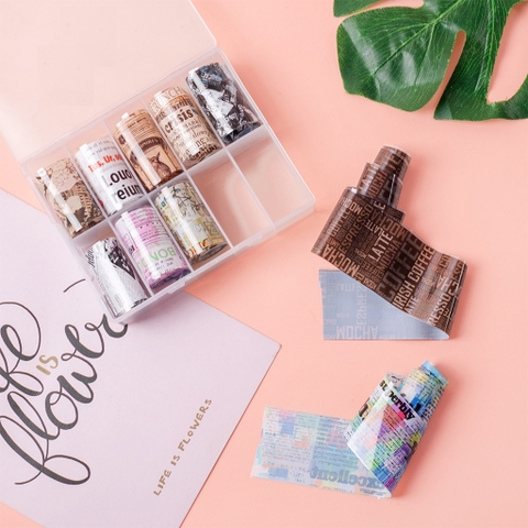 Set foil tạp chí trang trí móng (5/10/30/50 set/case)