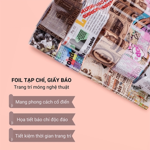 Set foil tạp chí trang trí móng (5/10/30/50 set/case)
