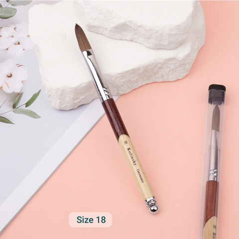 Cọ đắp bột Kolinsky Germany #18 (5/10/30/50 pcs/case)