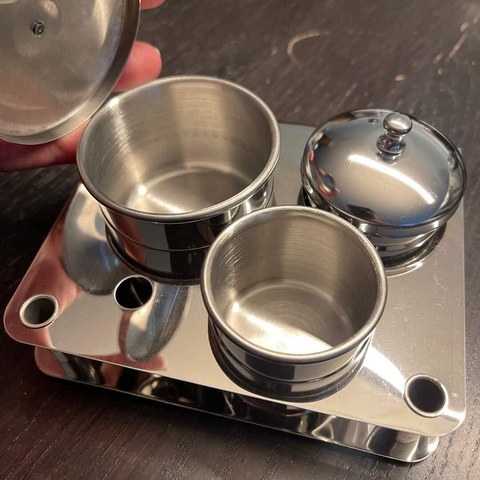 Bộ 3 inox đựng Liquid (5/10/30/50 set/case)