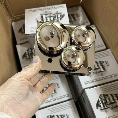 Bộ 3 inox đựng Liquid (5/10/30/50 set/case)