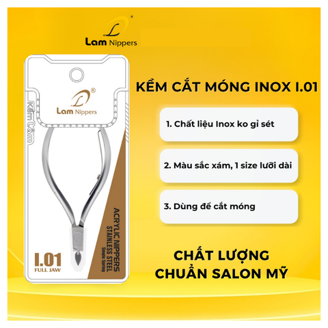 Kềm cắt móng tay thép không gỉ I.01 - Kềm Lâm (5/10/30/50 pcs/case)