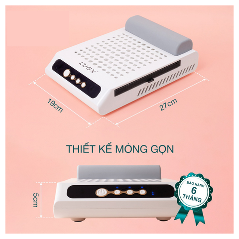 Máy hút bụi nail tích điện L’UGX LG618 (1/5/10/30 pcs/case)
