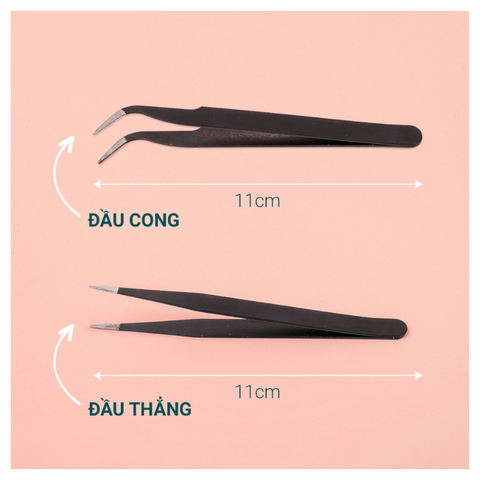 Nhíp gắp đá nail đầu cong (5/10/30/50 pcs/case)