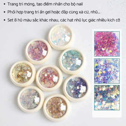 Set nhũ vẩy cá 8 hũ (5/10/30/50 set/case)