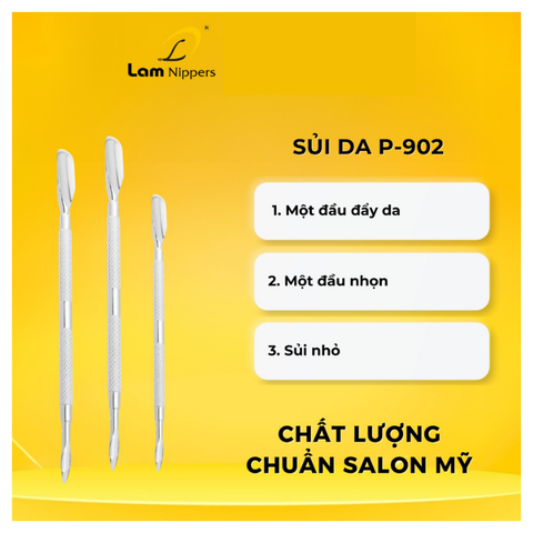Sủi da inox P-902 - Kềm Lâm (5/10/30/50 pcs/case)