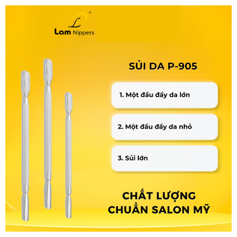 Sủi da inox P-905 - Kềm Lâm (5/10/30/50 pcs/case)