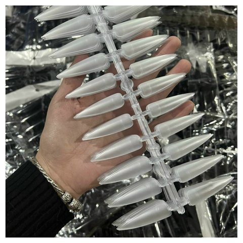 Móng thanh form nhọn màu trong (5/10/30/50 set/case) (120 móng)