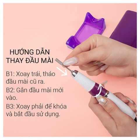 Máy mài móng tích điện US-801 (1/5/10/30 pcs/case)