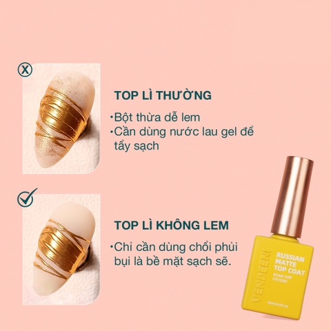 Top lì không lem Vendeeni (5/10/30/50 pcs/case)