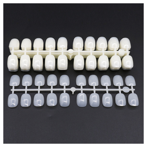 Móng thanh form vuông màu đục (5/10/30/50 set/case) (240 móng)