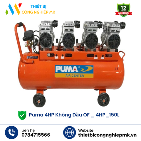 Máy Nén Khí 4HP Không Dầu