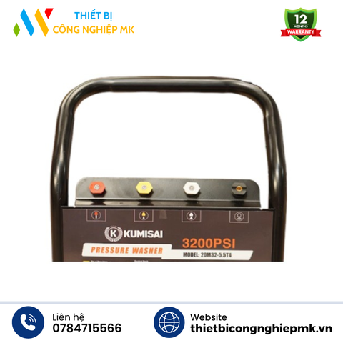 Máy Rửa Xe Cao Áp Kumisai 20M32-5.5T4 (Tự Động Ngắt)