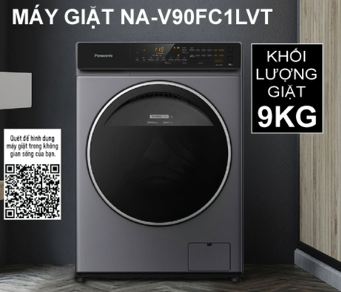 Máy giặt sấy Panasonic Inverter 9 Kg NA-V90FC1LVT Giá Rẻ Nhất