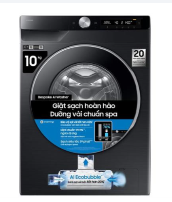 Máy giặt Samsung AI EcoBubble Inverter 10 kg WW10DG6U34LBSV Giá Rẻ Nhất