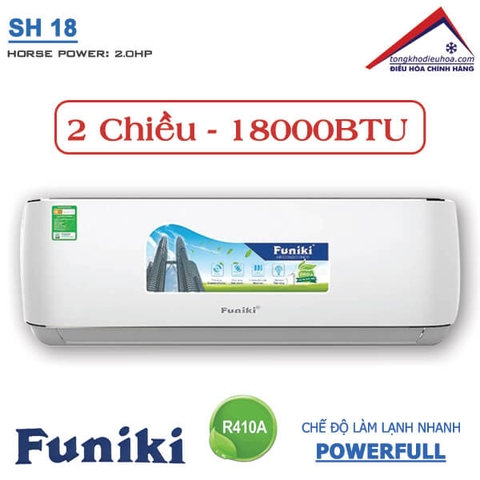 Điều hòa Funiki 2 chiều 18.000BTU SH 18