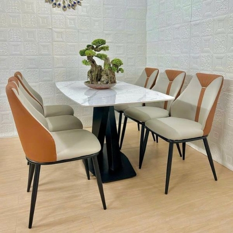 Bộ Bàn Ăn 6 Ghế Nhập Khẩu HT68