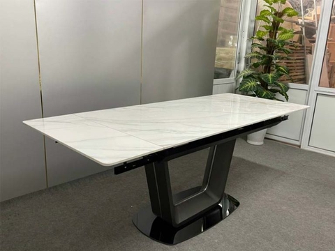 Bàn Ăn Thông Minh Chân Inox Mặt Đá Ceramic Nhập Khẩu