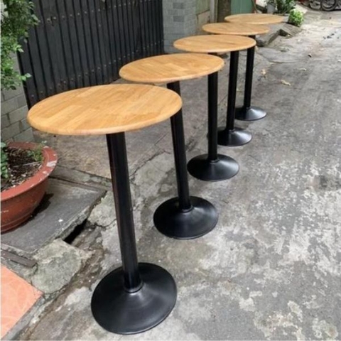 Bàn Bar Mặt Gỗ Chân Săt BAS02