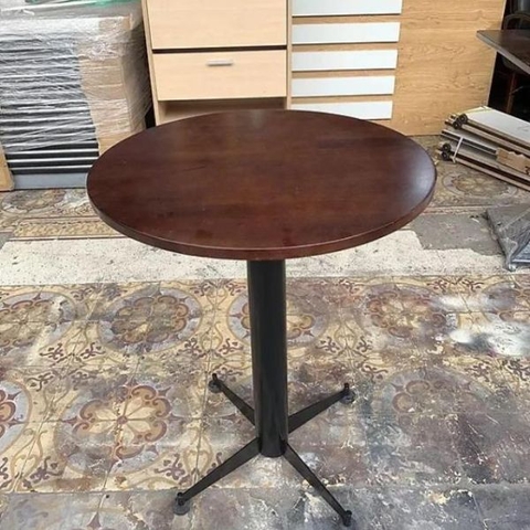 Bàn Cafe Mặt Gỗ Chân Săt CFS01