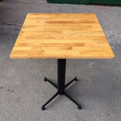 Bàn Cafe Mặt Gỗ Chân Săt CFS02