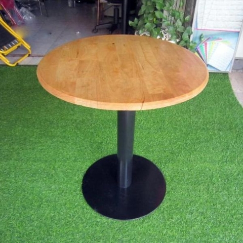 Bàn Cafe Mặt Gỗ Chân Săt CFS03