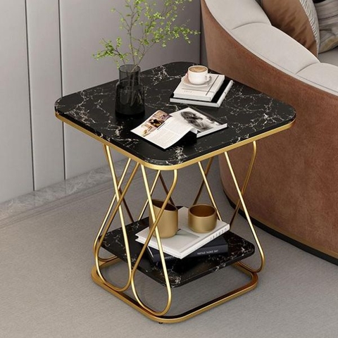 Bàn Cạnh Góc Sofa Mặt Đá BG08