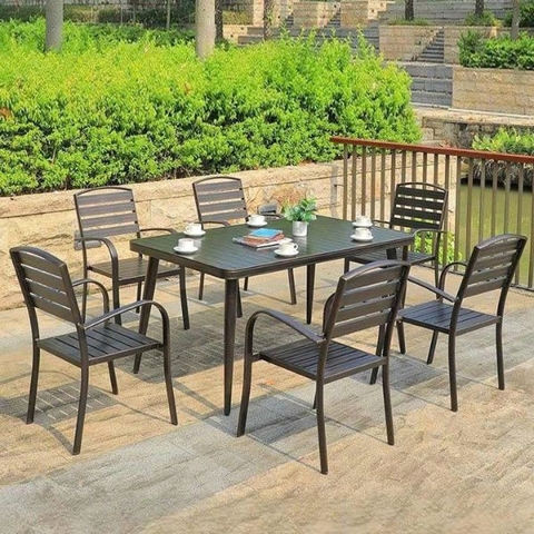 Bàn Ghế Ngoài Trời 4 Ghế Nhôm Đúc ND60