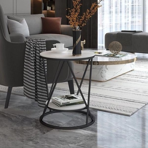 Bàn Góc Sofa Mặt Đá BG11